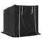 Haardhoutrek met regenhoes 100,5x100,5x110,5 cm staal