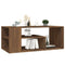 Salontafel 100x50x40 cm bewerkt hout bruineiken