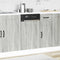 Vaatwaspaneel Kalmar 45x1,5x67 cm bewerkt hout grijs sonoma