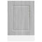 Vaatwaspaneel Kalmar 45x1,5x67 cm bewerkt hout grijs sonoma