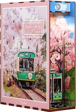 Tone-cheer Book Nook Sakura's Travel DIY Modelbouw Knutselen