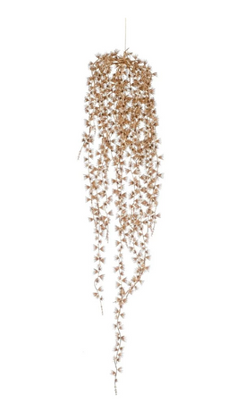 Emerald - Necklace pine hanging vine gold 80cm