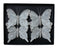 Decoris - Vlinder veer l8b6h1 cm zilver 4st