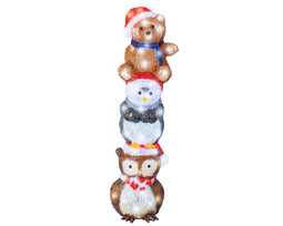 Lumineo - LED dieren l19.5b19h63 cm koel wit kerst