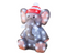 Lumineo - LED olifant l33b32.5h46 cm grey/cwit
