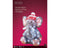 Lumineo - LED olifant l33b32.5h46 cm grey/cwit