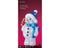 Lumineo - LED sneeuwpop l20b21h43 cm wit/wit/warm wit