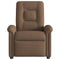 Fauteuil verstelbaar stof bruin