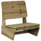 Tuinstoelen 2 st 60x64x70,5 cm gempregneerd hout