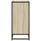 Dressoir 68x35x76 cm bewerkt hout en metaal sonoma eikenkleur