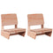Tuinstoelen 2 st 60x64x70,5 cm massief douglashout
