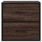 Nachtkastje wandgemonteerd 40x31x39,5 cm bruin eikenkleurig
