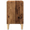 Nachtkastje 40x30x50 cm bewerkt hout oud houtkleurig