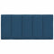Hoofdbordkussen 100 cm stof blauw