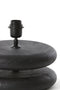 Light&living Lampvoet Ø25x9 cm EBOLI hout mat zwart