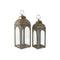 Lykta Home ESPRIT Gouden Metaal Kristal Arabisch Decapé 20 X 20 X 56 cm (2 Onderdelen)