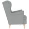Fauteuil 74x84x100 cm stof lichtgrijs