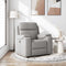 Fauteuil verstelbaar stof wolk grijs