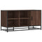 Schoenenbank 100x40x53,5 cm bewerkt hout en metaal bruin eiken