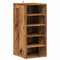 Schoenenkast 32x35x70 cm bewerkt hout oud houtkleurig