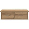 Wandkast 60x26x18,5 cm bewerkt hout artisanaal eikenkleur