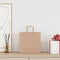 Papieren kraftzakken 50 st met hengsels 26x17x25 cm bruin