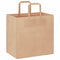 Papieren kraftzakken 50 st met hengsels 26x17x25 cm bruin