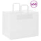 Papieren kraftzakken 50 st met hengsels 32x22x24 cm wit