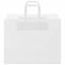 Papieren kraftzakken 50 st met hengsels 32x22x24 cm wit