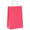 Papieren kraftzakken 250 st met hengsels 21x11x31 cm roze