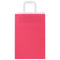 Papieren kraftzakken 250 st met hengsels 21x11x31 cm roze