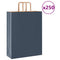 Papieren kraftzakken 250 st met hengsels 32x12x42 cm blauw