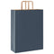 Papieren kraftzakken 250 st met hengsels 32x12x42 cm blauw