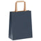 Papieren kraftzakken 250 st met hengsels 18x8x22 cm blauw