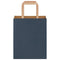 Papieren kraftzakken 250 st met hengsels 18x8x22 cm blauw