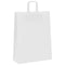 Papieren kraftzakken 250 st met hengsels 32x12x42 cm wit