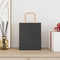 Papieren kraftzakken 250 st met hengsels 18x8x22 cm zwart