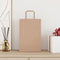 Papieren kraftzakken 50 st met hengsels 21x11x31 cm bruin