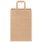 Papieren kraftzakken 50 st met hengsels 21x11x31 cm bruin