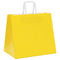 Papieren kraftzakken 50 st met hengsels 32x22x28 cm geel