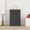 Papieren kraftzakken 50 st met hengsels 21x11x31 cm zwart