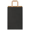 Papieren kraftzakken 50 st met hengsels 21x11x31 cm zwart