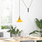 Hanglamp in hoogte verstelbaar E27 22 cm metaal glanzend geel