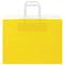 Papieren kraftzakken 50 st met hengsels 32x17x25 cm geel