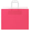 Papieren kraftzakken 50 st met hengsels 32x17x25 cm roze