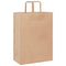 Papieren kraftzakken 250 st met hengsels 32x17x44 cm bruin