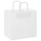 Papieren kraftzakken 250 st met hengsels 26x17x25 cm wit