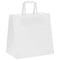 Papieren kraftzakken 250 st met hengsels 26x17x25 cm wit