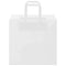Papieren kraftzakken 250 st met hengsels 26x17x25 cm wit