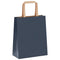 Papieren kraftzakken 50 st met hengsels 18x8x22 cm blauw